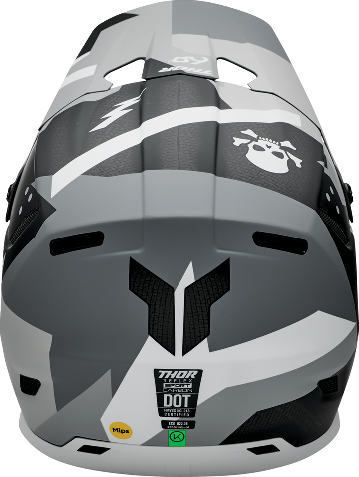 Thor Reflex Sport Carbon MIPS Helmet - Brave - Gray/White