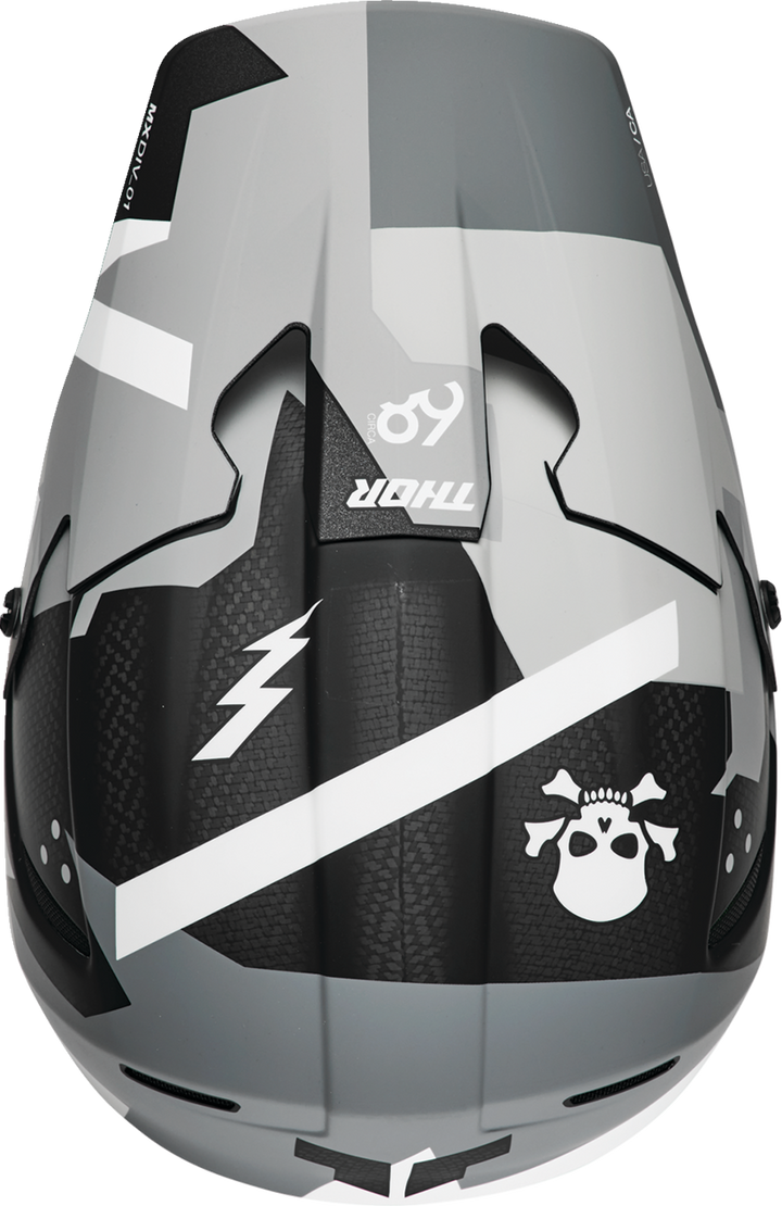 Thor Reflex Sport Carbon MIPS Helmet - Brave - Gray/White