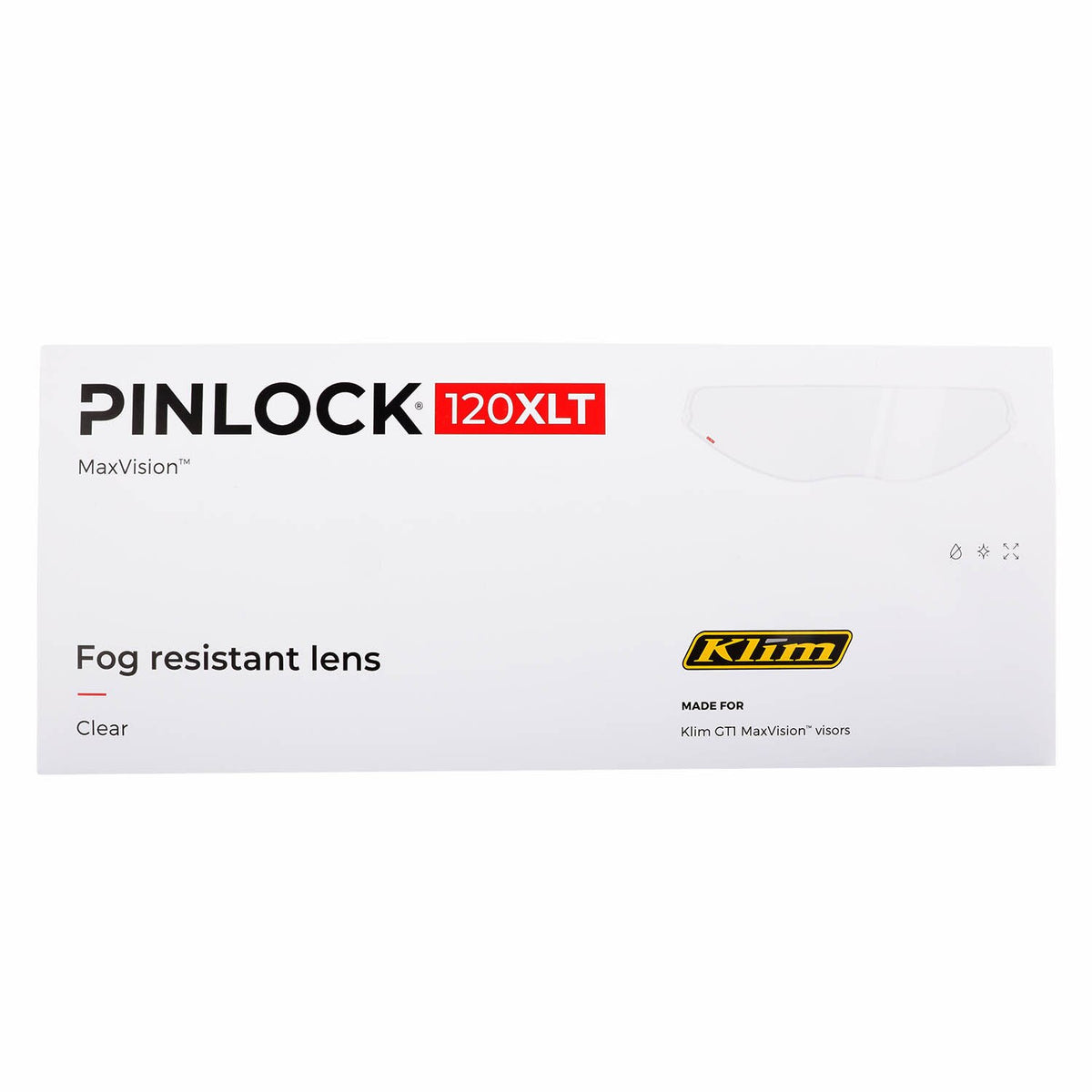 Klim GT1 Pinlock Lens 120 XLT - Clear
