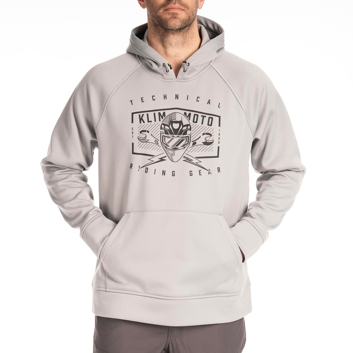 Klim Petrol Pullover Hoodie - Monument - Black