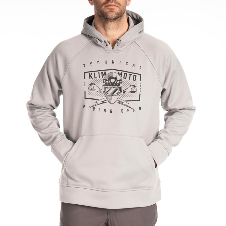 Klim Petrol Pullover Hoodie - Monument - Black
