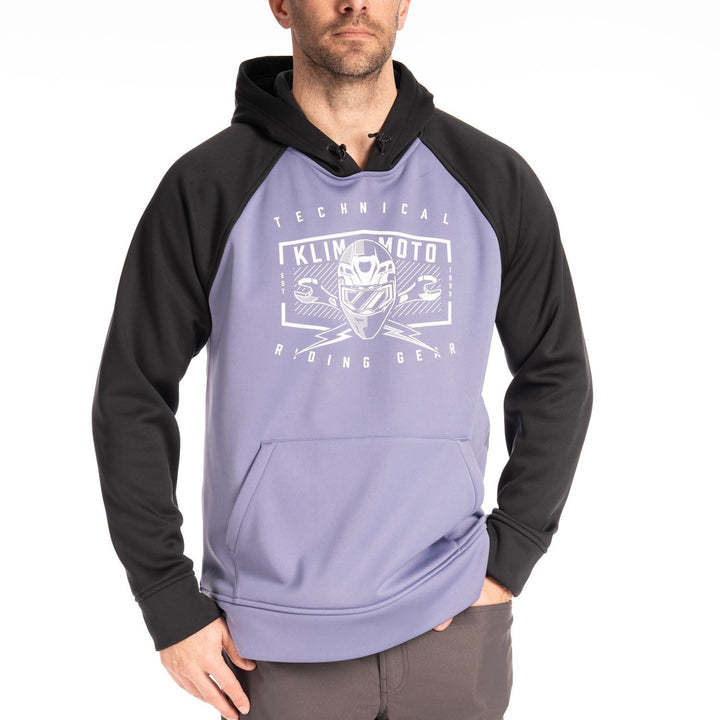 Klim Petrol Pullover Hoodie - Purple Smoke - Black