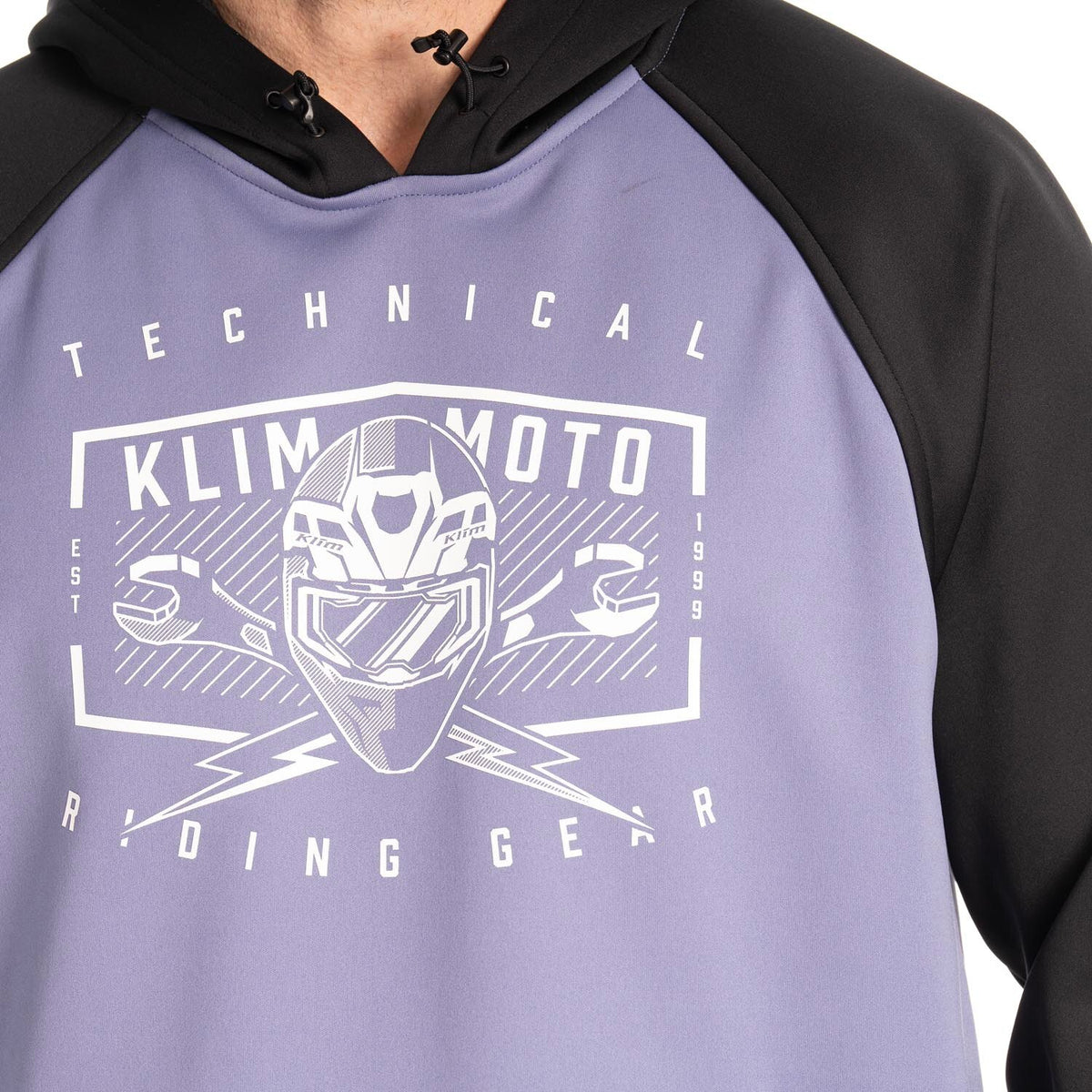Klim Petrol Pullover Hoodie - Purple Smoke - Black