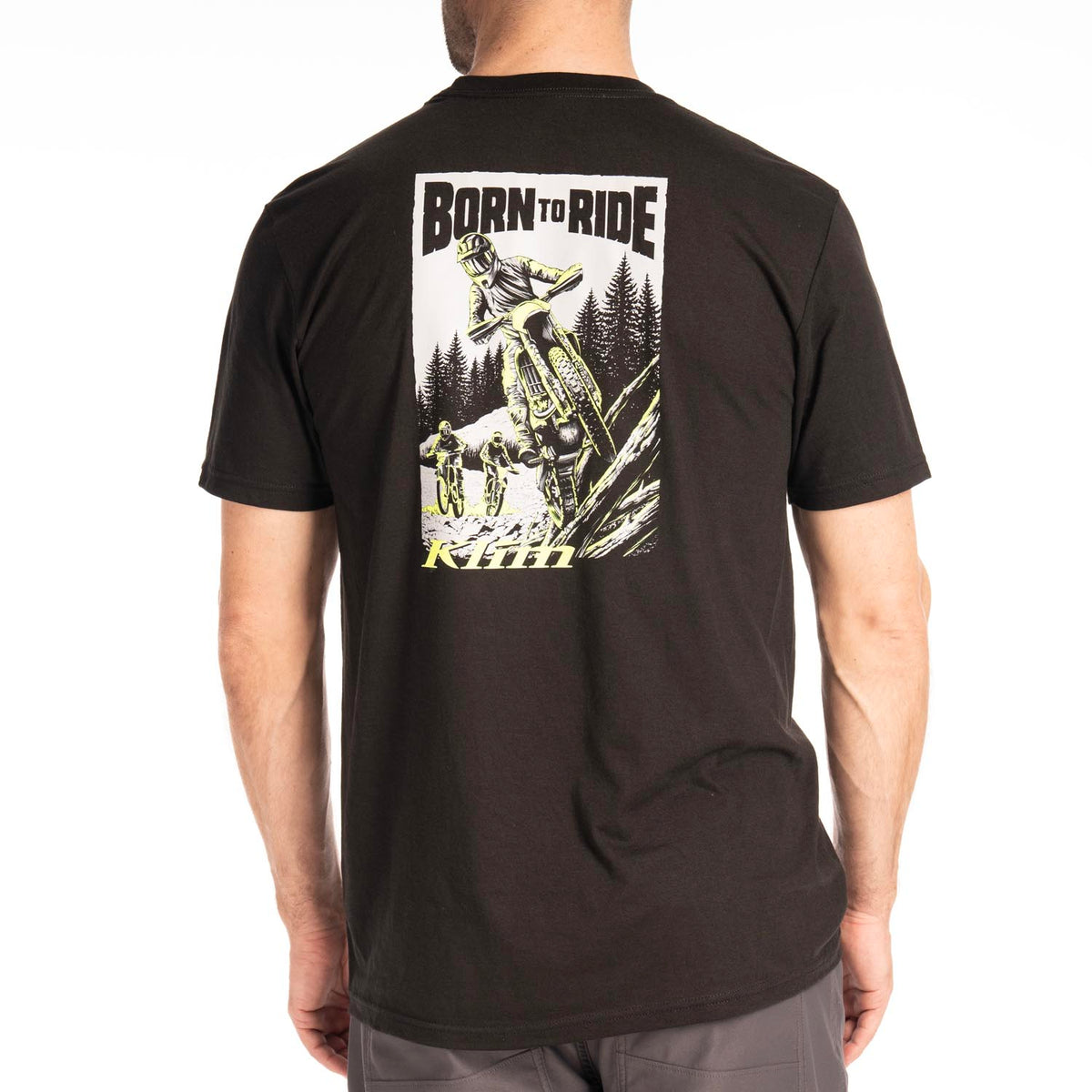 Klim Saddle Mountain Tri-blend Tee - Black - Hi-Vis