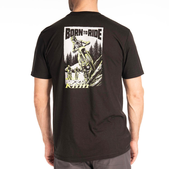 Klim Saddle Mountain Tri-blend Tee - Black - Hi-Vis