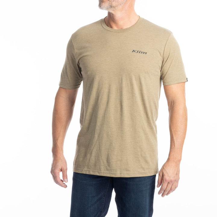 Klim Hawley Tri-blend Tee - Coyote Brown Heather - High-rise