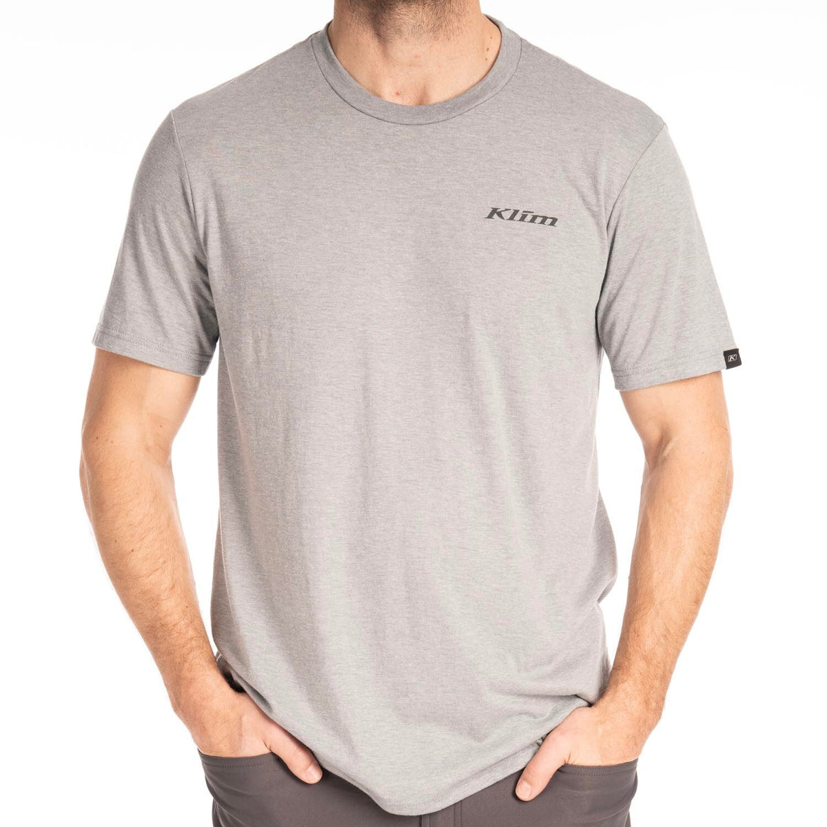 Klim Hawley Tri-blend Tee - Heathered Gray - Hi-Vis