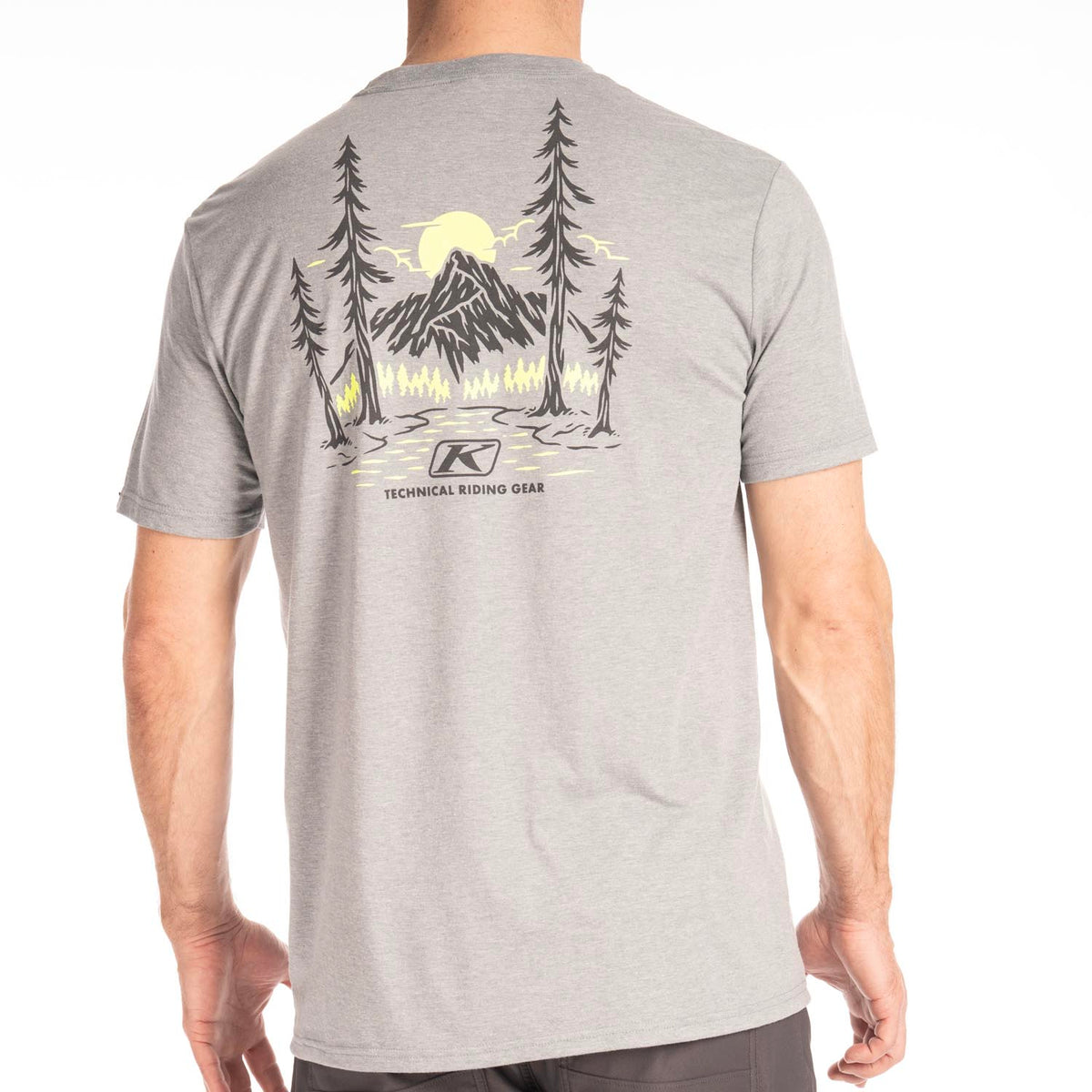 Klim Hawley Tri-blend Tee - Heathered Gray - Hi-Vis