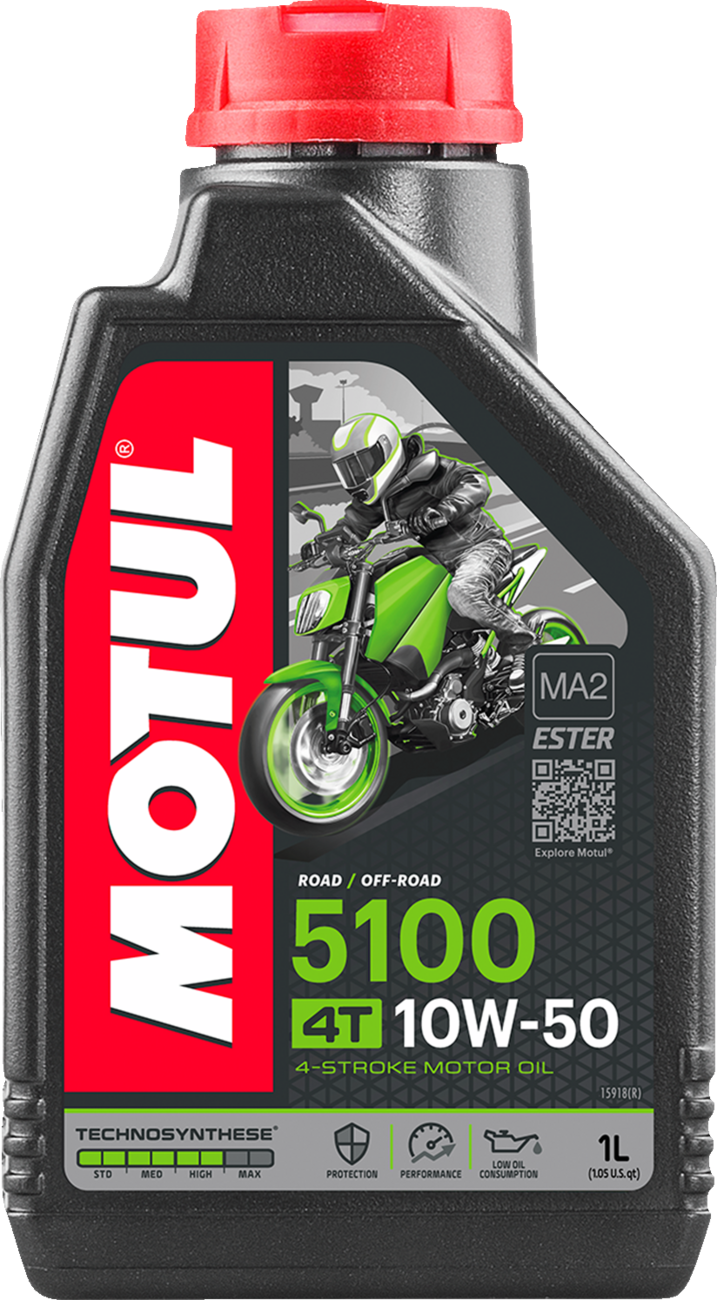 Motul 5100 Synthetic Blend 4T Engine Oil - 10W-50 - 1L
