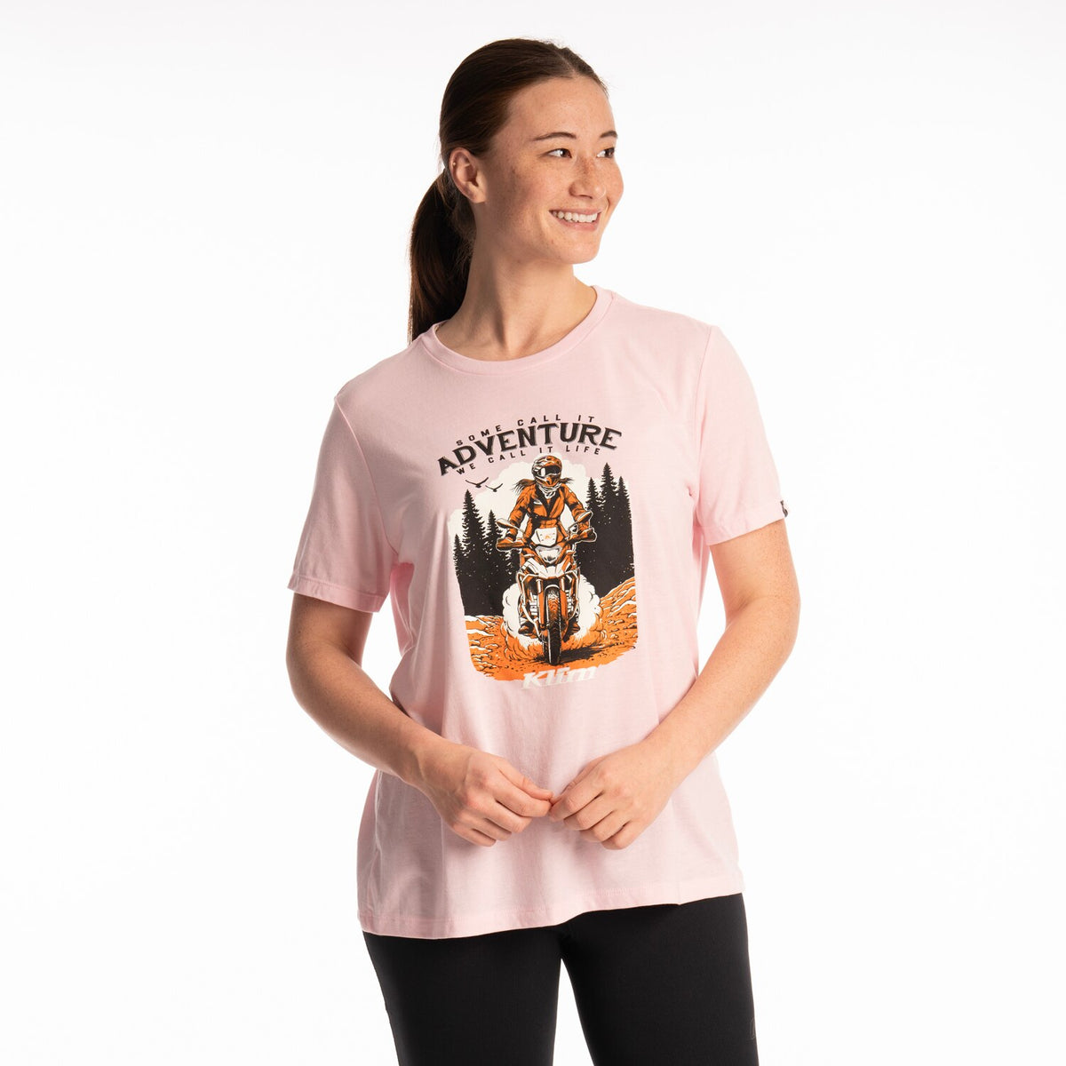 Klim Women's Adventure Tri-blend Tee - Pink - Golden Poppy