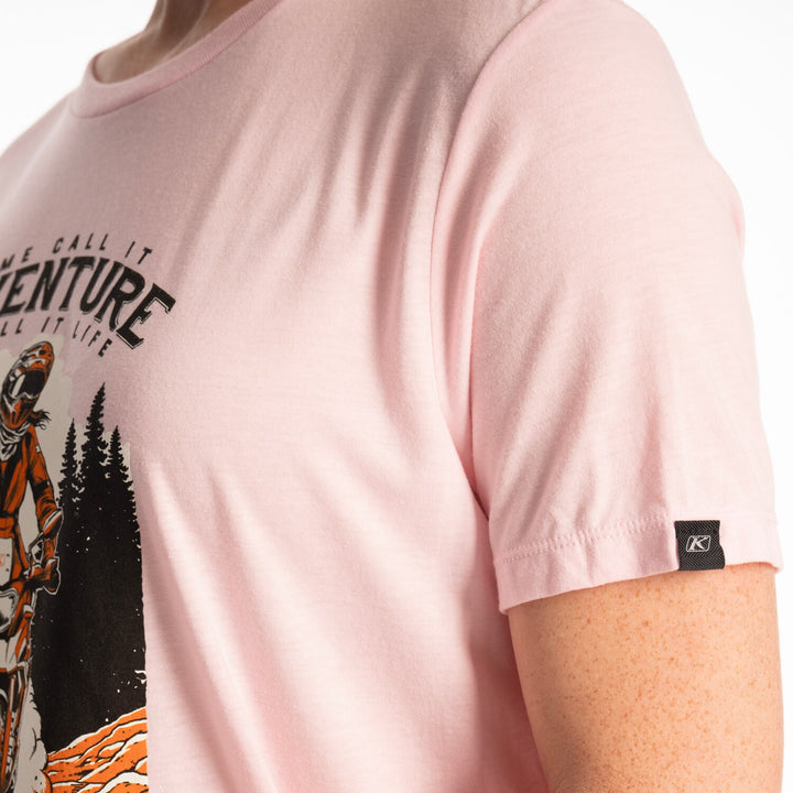 Klim Women's Adventure Tri-blend Tee - Pink - Golden Poppy