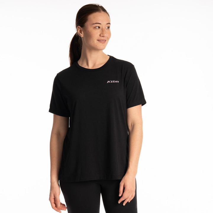 Klim Women's Canyon Tri-blend Tee - Black - Wisteria