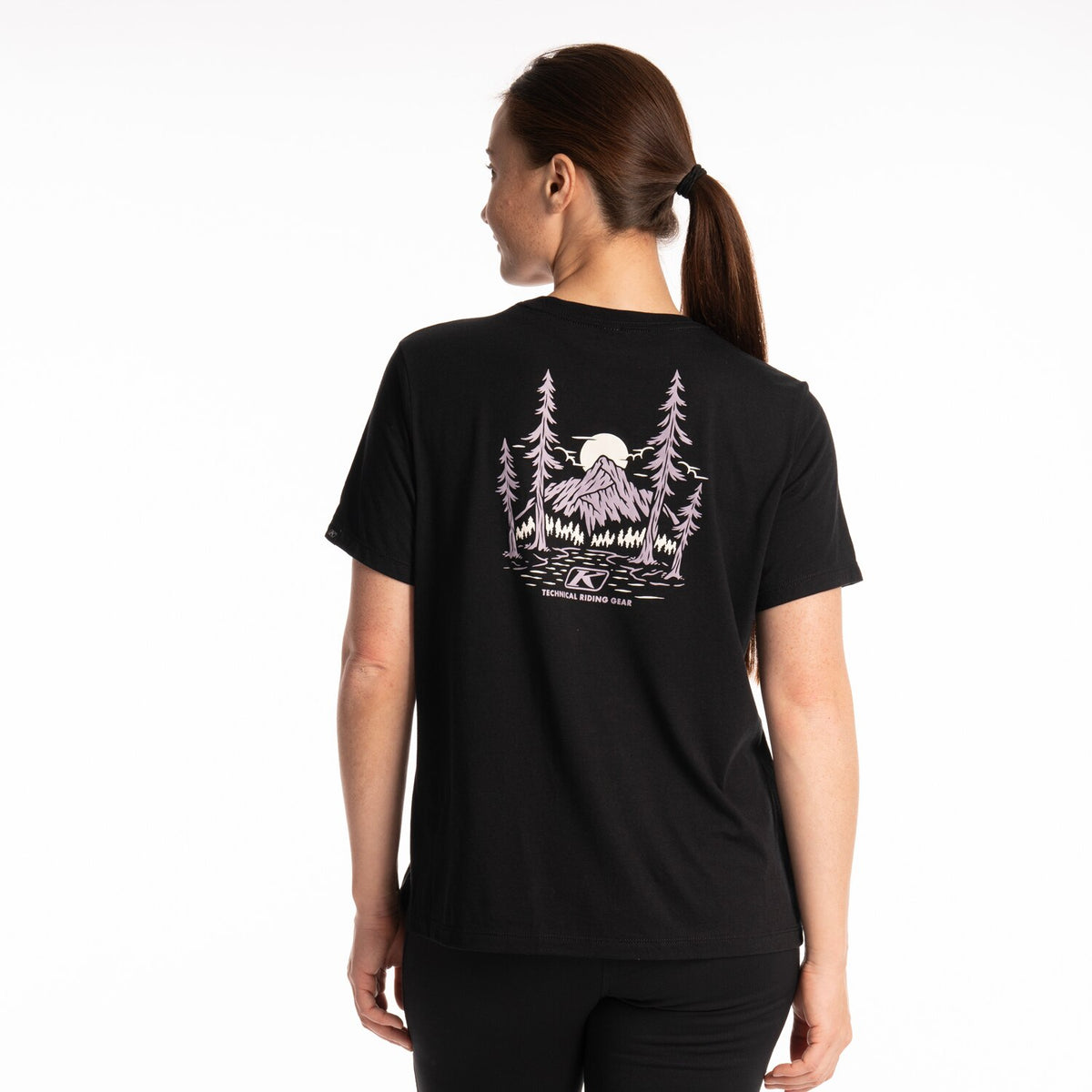 Klim Women's Canyon Tri-blend Tee - Black - Wisteria