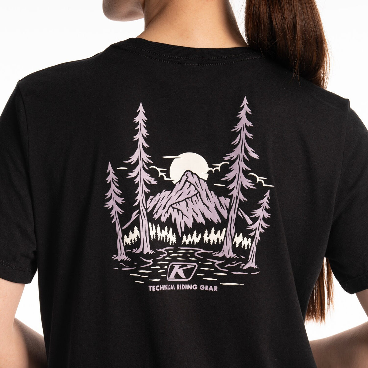 Klim Women's Canyon Tri-blend Tee - Black - Wisteria