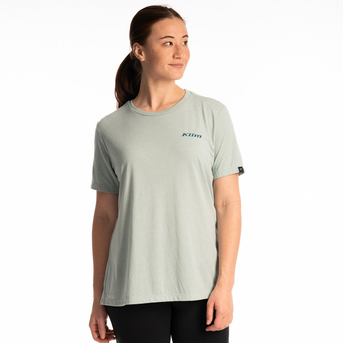 Klim Women's Canyon Tri-blend Tee - Dusty Blue - Deep Lagoon