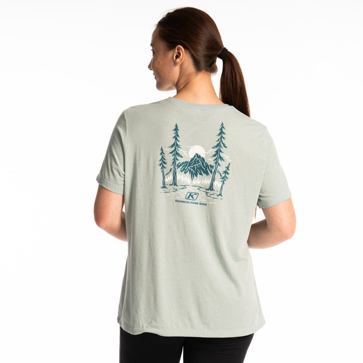 Klim Women's Canyon Tri-blend Tee - Dusty Blue - Deep Lagoon