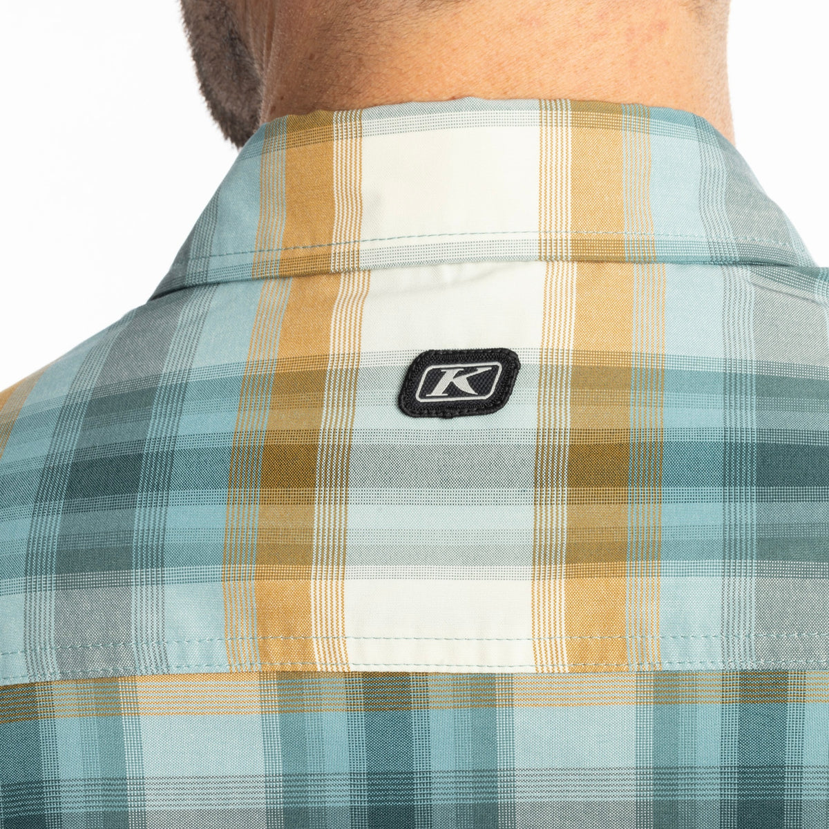 Klim Nero Stretch Shirt - Mineral Blue - Golden Brown