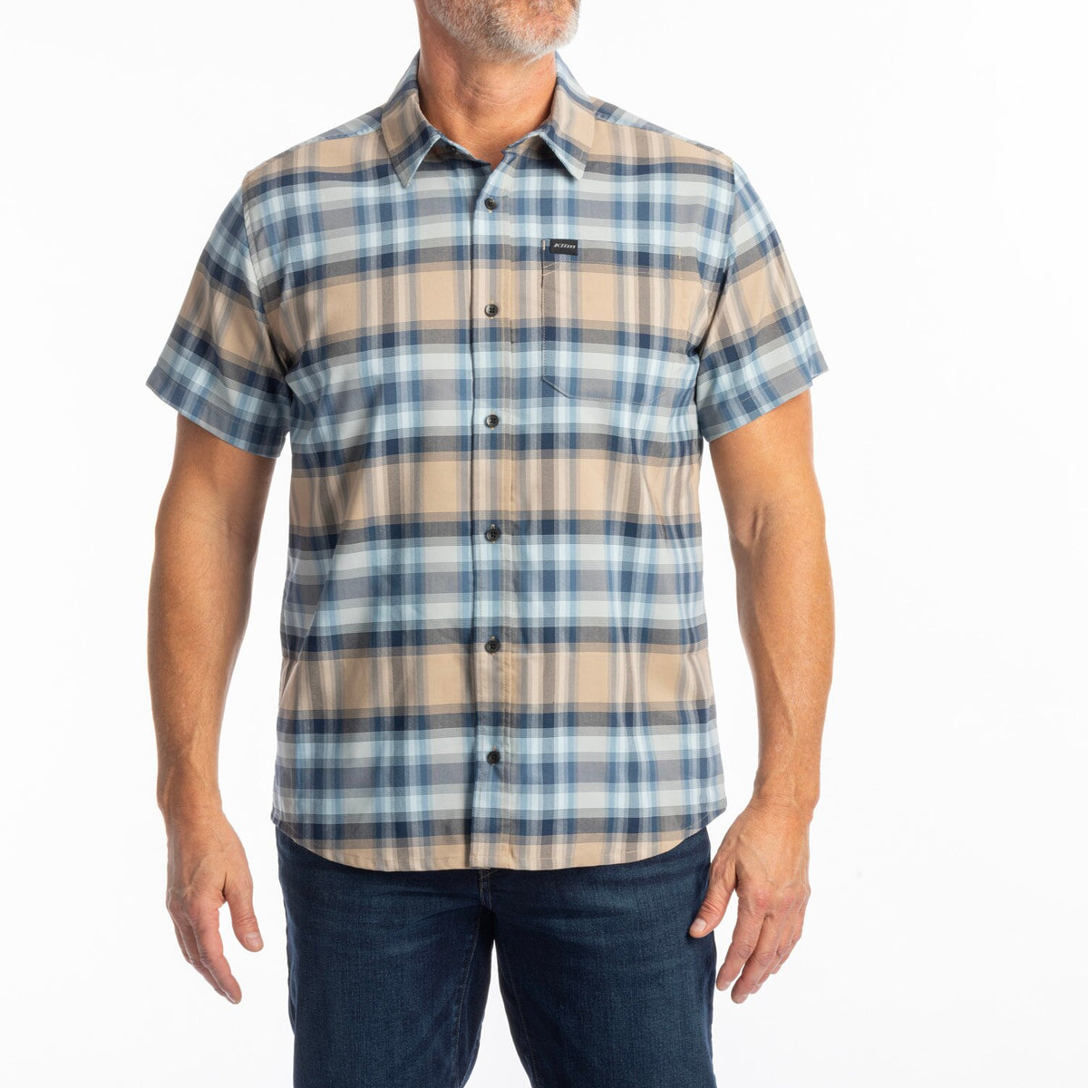 Klim Nero Stretch Shirt - Montana Tan - Dress Blues