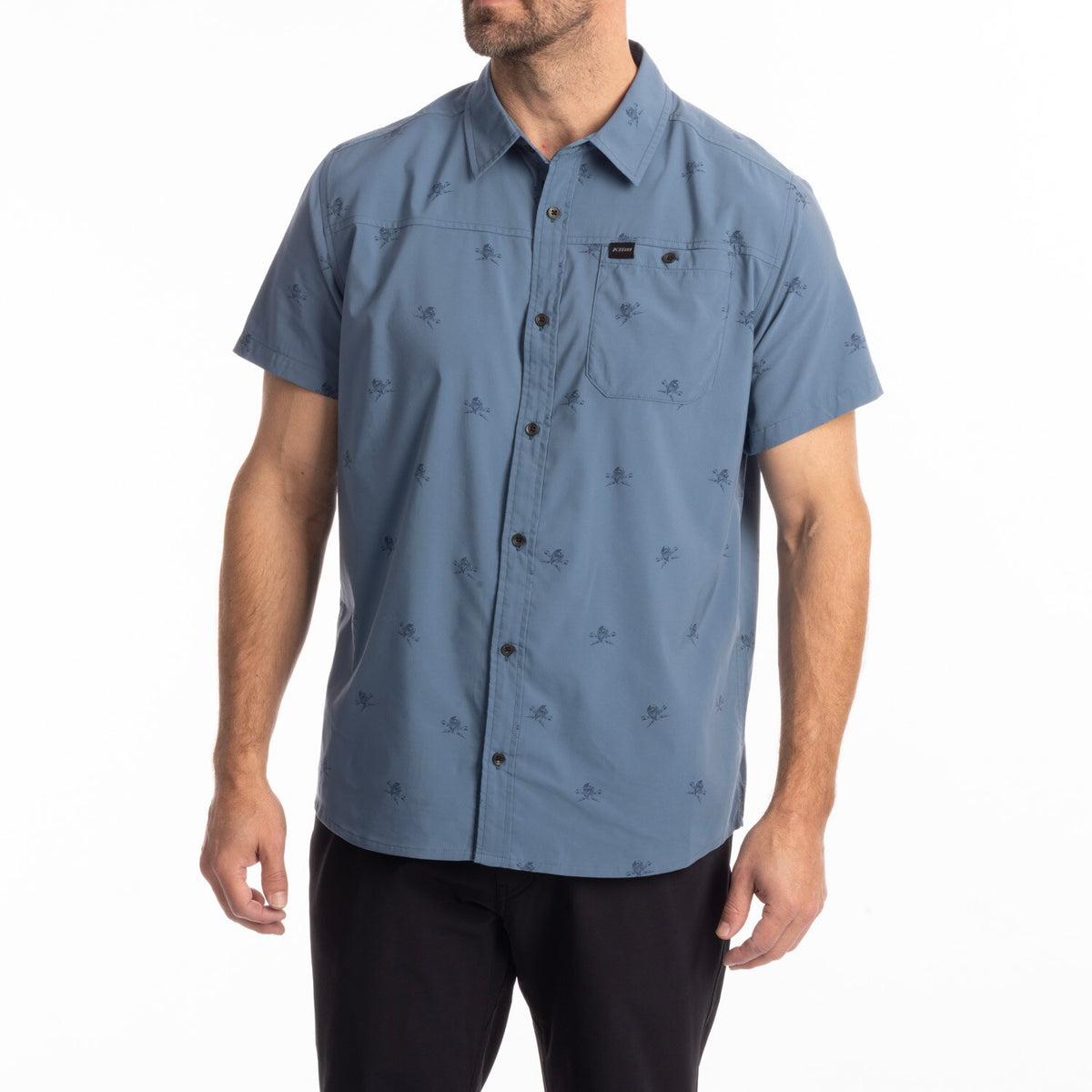 Klim Petrol Stretch Shirt - Blue Fusion