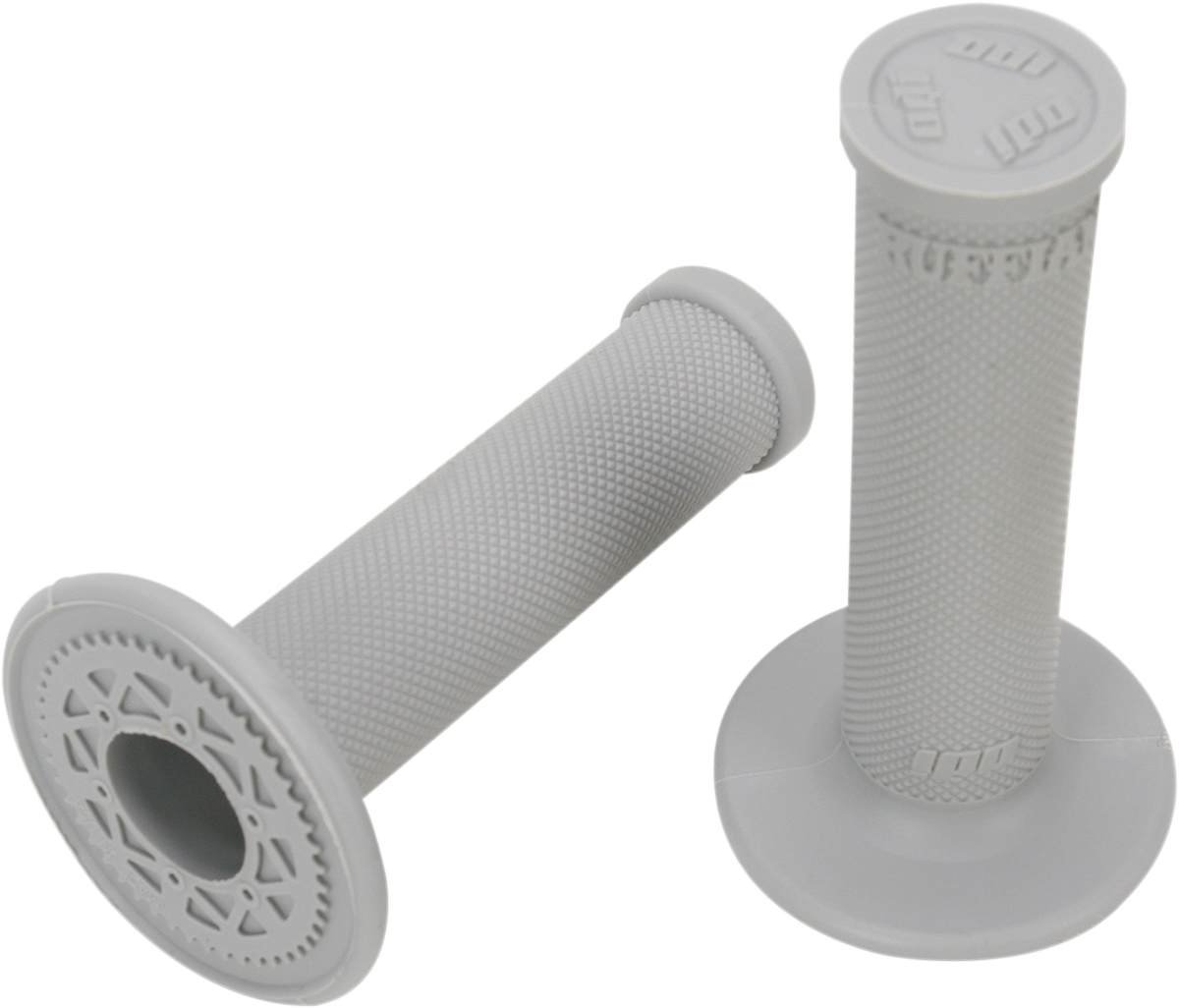 ODI Ruffian MX Single-Ply No-Waffle Grips for 7/8-Inch Bars, Gray - H00RFG