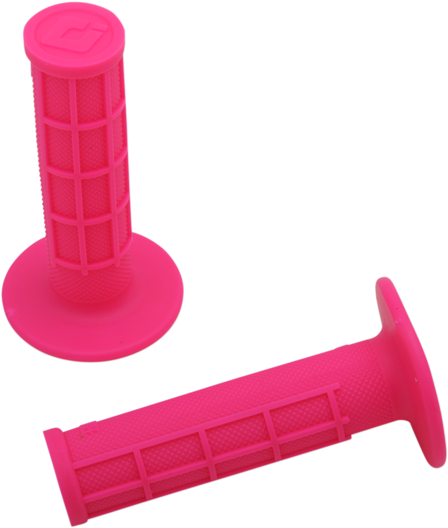 ODI Ruffian Half Waffle Pink Grips H01RFP for 7/8-Inch Handlebars