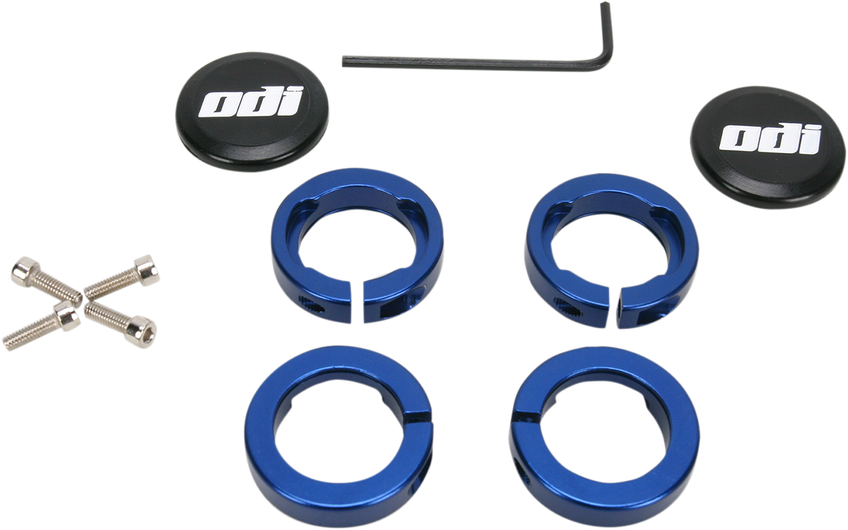 ODI Lock Jaw Clamps Blue D70LJU for Lock-On Grips
