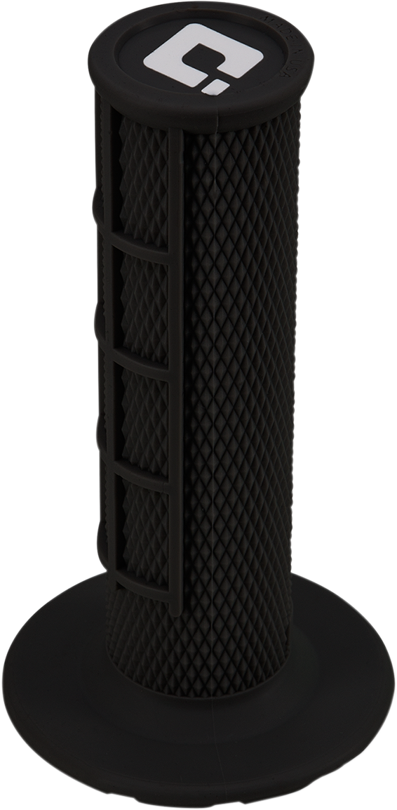 ODI MX Half-Waffle Lock-On Grips with Throttle Tube, Black H36HWB