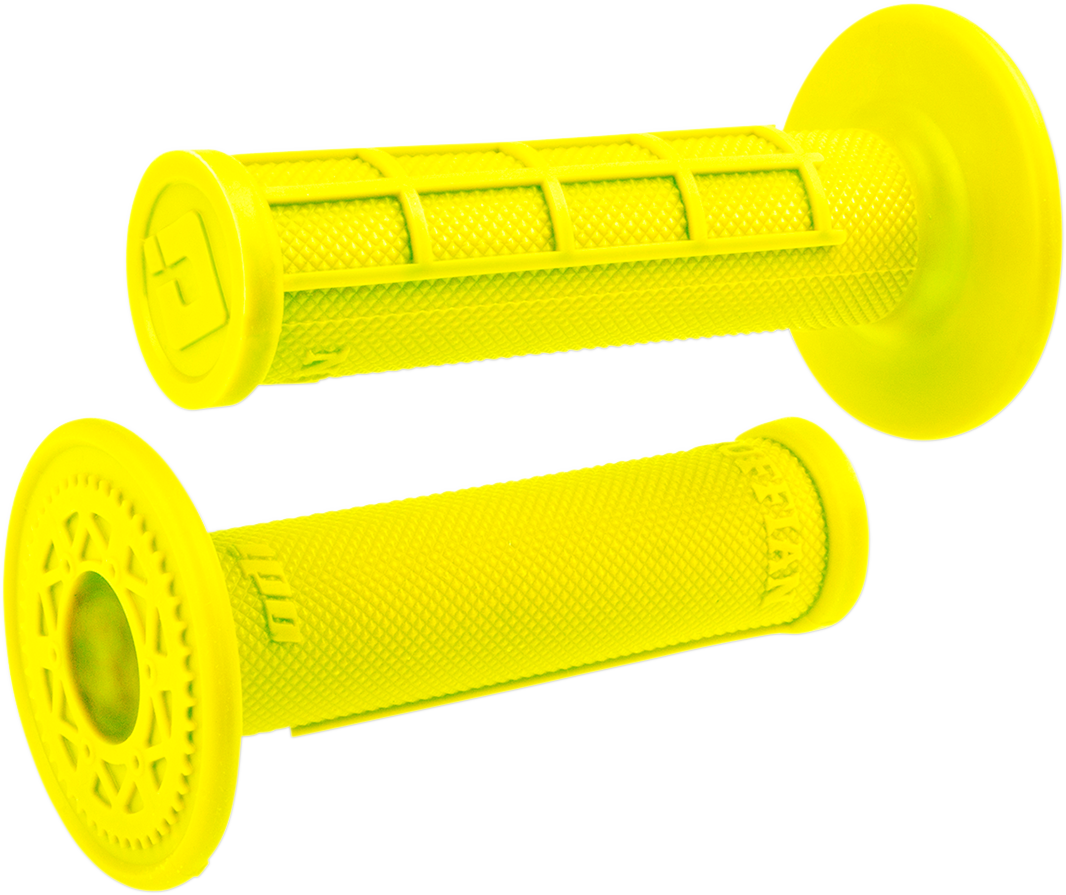 ODI Ruffian Half Waffle Grips, Fluorescent Yellow, 7/8-Inch Bars - H01RFFY