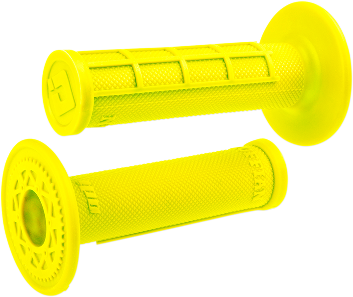 ODI Ruffian Half Waffle Grips, Fluorescent Yellow, 7/8-Inch Bars - H01RFFY