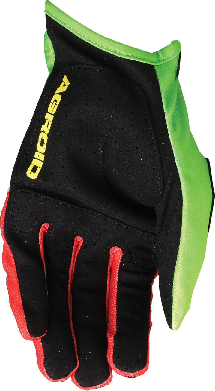 Moose Racing Agroid Pro Gloves - Green/Red