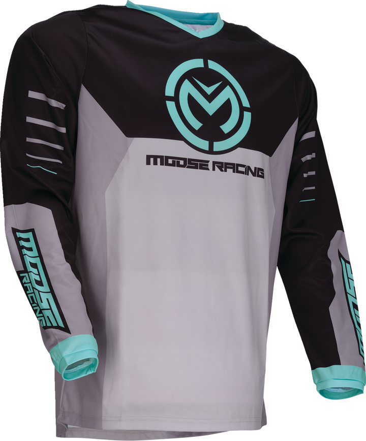 Moose Racing Qualifier Jersey - Gray/Teal