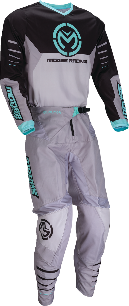Moose Racing Qualifier Jersey - Gray/Teal