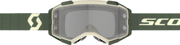 SCOTT Fury LS Goggle - Kaki Green - Light Sensitive - Gray