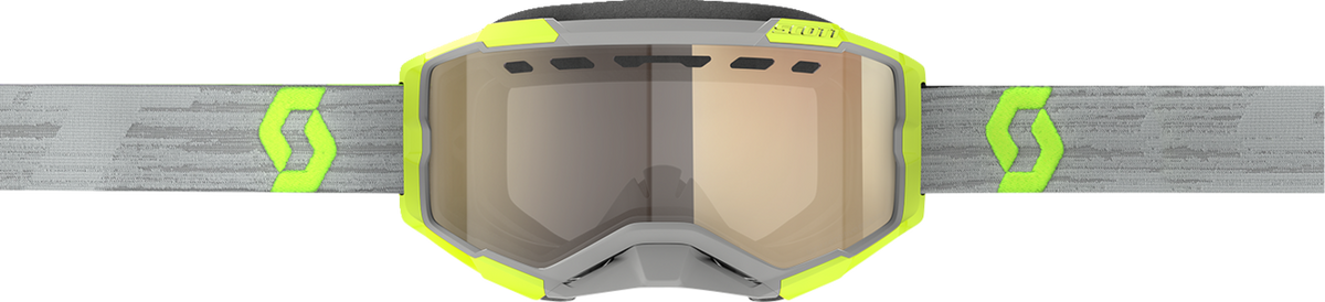 SCOTT Fury LS Snow Goggle - Gray/Yellow - Light Sensitive - Bronze Chrome Lens
