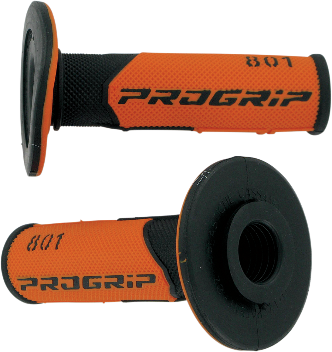 PRO GRIP 801 Hybrid Duo-Density Cross Grips Black/Orange PA080100NEAC