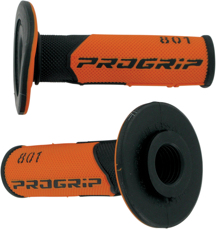 PRO GRIP 801 Hybrid Duo-Density Cross Grips Black/Orange PA080100NEAC