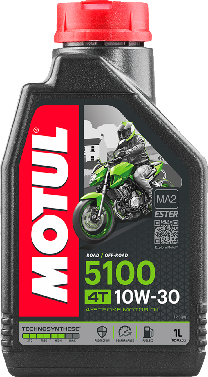 Motul 5100 Synthetic Blend 4T Engine Oil - 10W-30 - 1L