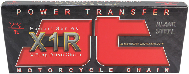 JT Chains 530 X1R Heavy-Duty Motorcycle Drive Chain, 122 Links – JTC530X1R122RL