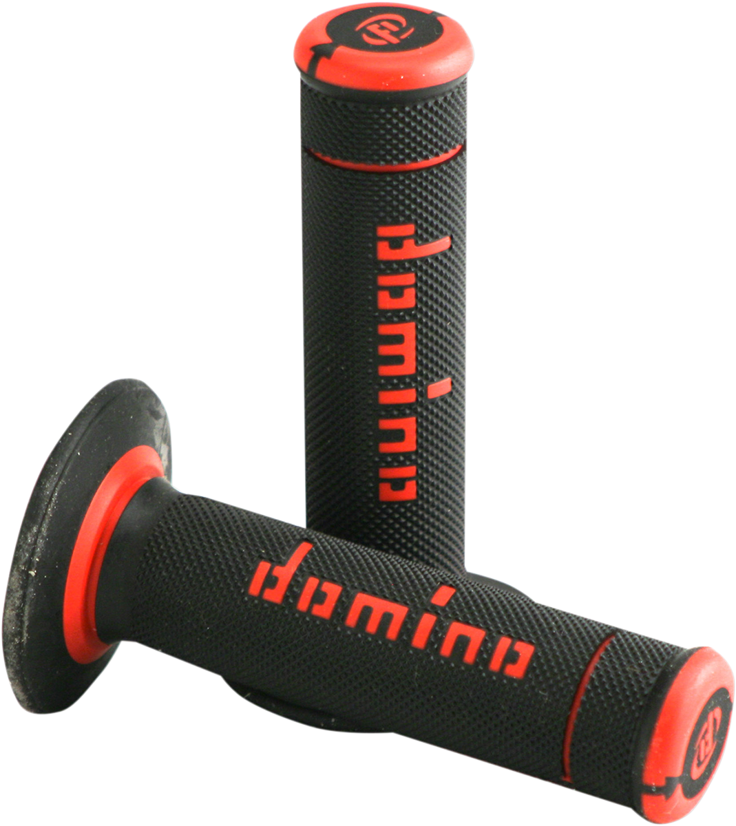 DOMINO Xtreme Dual-Compound Motorcycle Grips, Black/Red, Part A19041C4240A7-0