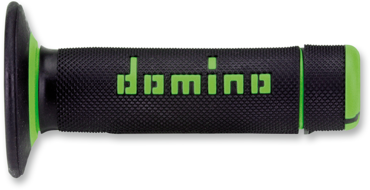 DOMINO Dually Half-Waffle Grips, Black/Green – Part Number A02041C4440A7-1
