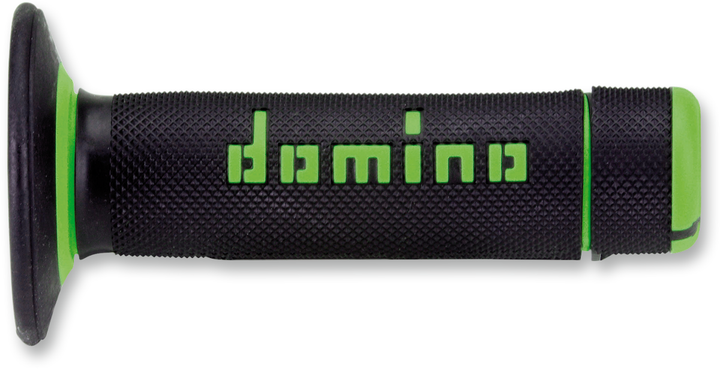 DOMINO Dually Half-Waffle Grips, Black/Green – Part Number A02041C4440A7-1