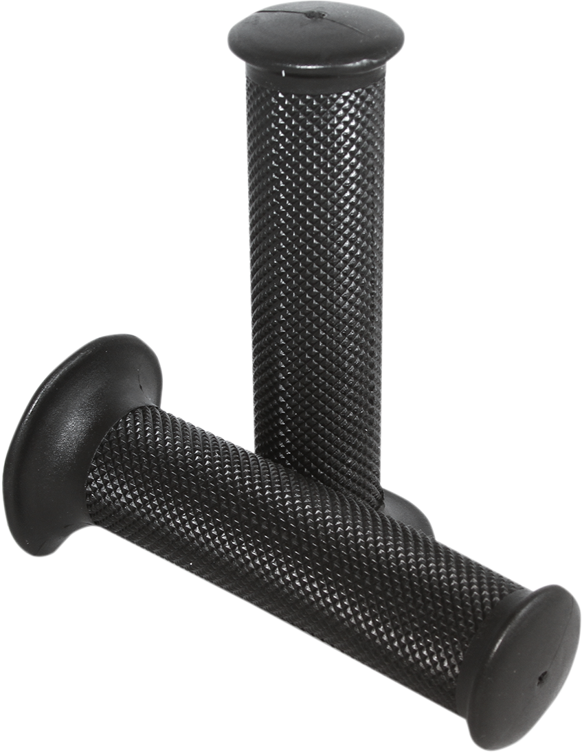 DOMINO Dakar Motorcycle Grips, 128 mm, Closed Ends, Black – Part Number 1124.82.40.06-1