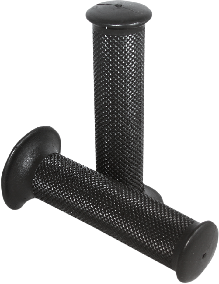DOMINO Dakar Motorcycle Grips, 128 mm, Closed Ends, Black – Part Number 1124.82.40.06-1
