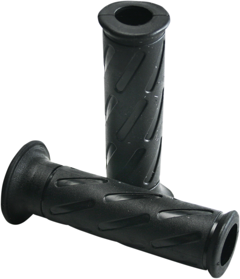 DOMINO Strada Classic Motorcycle Grips, 124 mm, Black – Part Number 1152.82.40.06