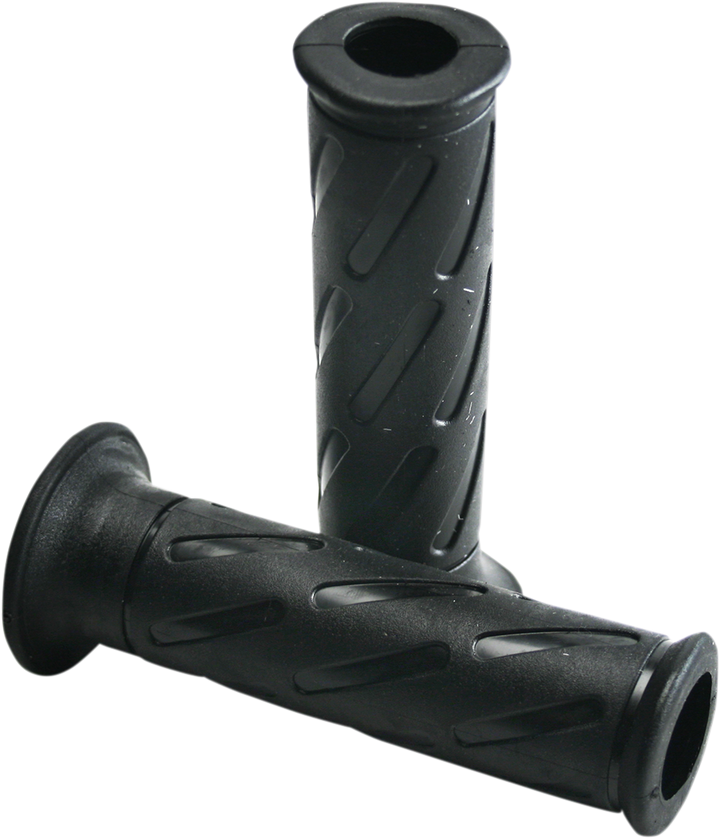 DOMINO Strada Classic Motorcycle Grips, 124 mm, Black – Part Number 1152.82.40.06