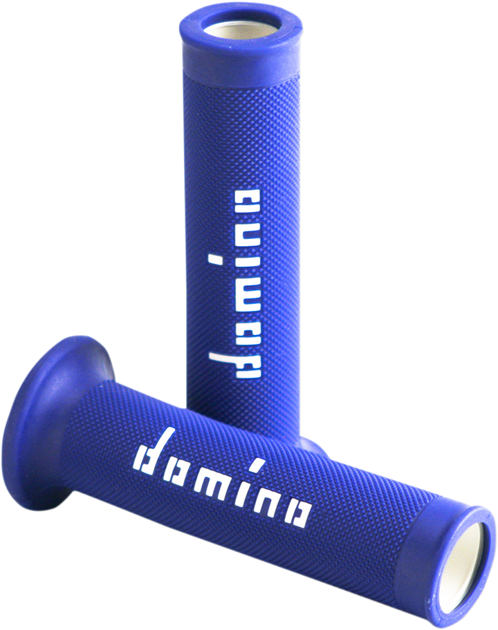 DOMINO MotoGP Dual-Compound Motorcycle Grips, Blue/White, Part A01041C4648B7-0