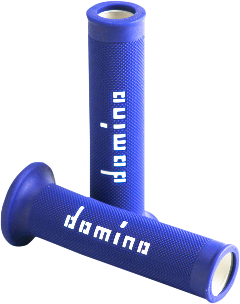 DOMINO MotoGP Dual-Compound Motorcycle Grips, Blue/White, Part A01041C4648B7-0