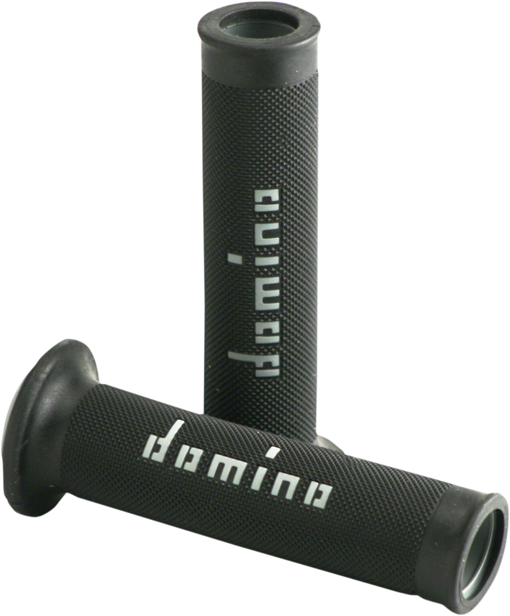 DOMINO MotoGP Dual-Compound Motorcycle Grips, Black/Gray A01041C5240B7-0