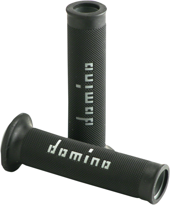 DOMINO MotoGP Dual-Compound Motorcycle Grips, Black/Gray A01041C5240B7-0