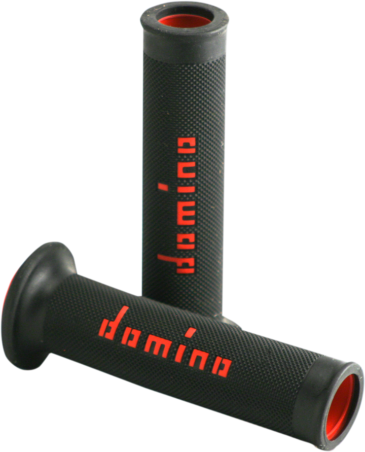 DOMINO MotoGP Dual-Compound Motorcycle Grips, Black/Red - A01041C4240B7-0